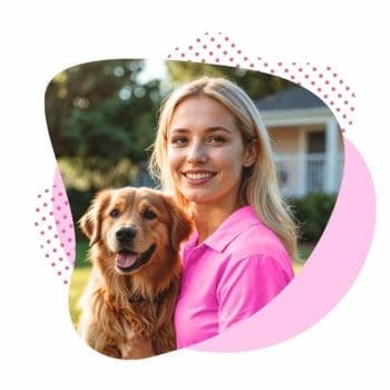 Friendly pest control professional with a happy dog – safe & pet-friendly extermination in Troy, ohio
